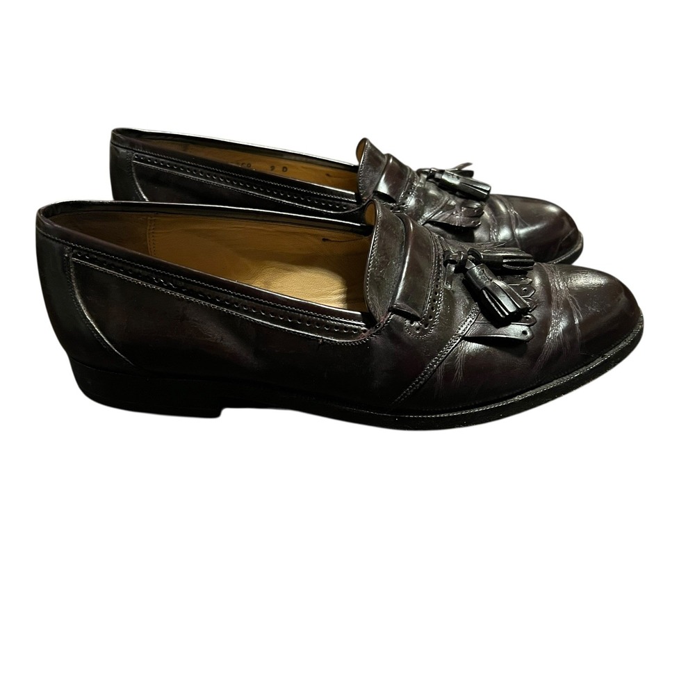 Bally Moresco Brown Tassel Kiltie Loafers Size US 9 D Made in Italy - Picture 8 of 9